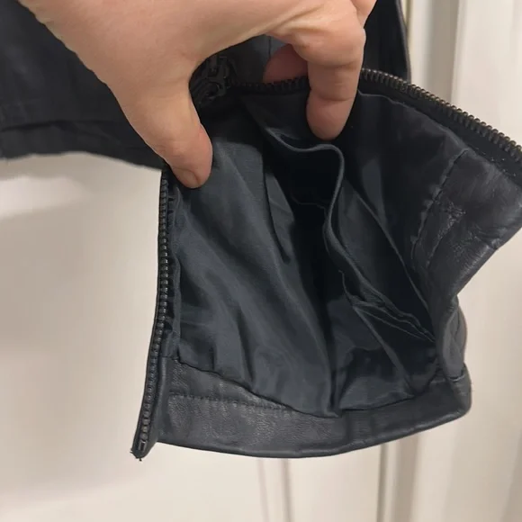 GQ Firenze-Italia Pure Leather short jacket! Classy, stylish, sassy!UK S/M! NWOT - Picture 14 of 16